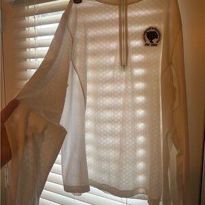 Lady Hagen Cream Quilted Quarter Zip